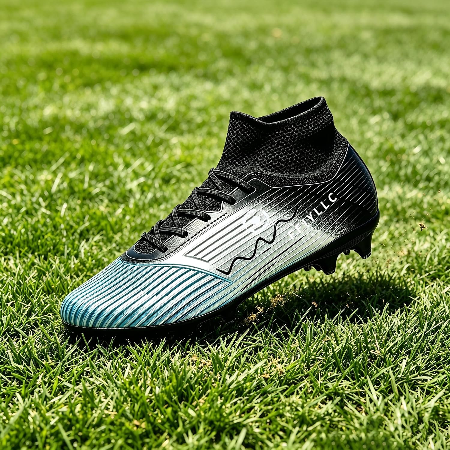 Unisex Soccer Cleats High-Top AG/FG Ankle Support Soccer Shoes Non-Slip Football Boots for Men Women Youth Artificial Grass Training & Match - Image 9