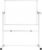 VIZ-PRO Double-Sided Magnetic Mobile Whiteboard on Wheels, 48 x 36 Inches | Rolling Dry Erase Board with Stand for School Office Home 4′ x 3′