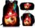 3PCS Soccer Backpack Set, 16″ Lightweight Football Daypack, Soccer Ball Print Casual Laptop Backpack for Travel Camping Work (style-4)