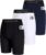 3 Pack Boys’ Compression Shorts with Pockets, Youth Athletic Base Layer | Moisture Wicking Fabric, Machine Wash, 4-Way Stretch Support, Chafe-Free Comfort, Football, Baseball, Basketball & Training