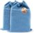 LFH Cotton Rich Shoe Storage Bags with Drawstring, Breathable Reusable Organizer, Perfect For Travel, Dorm, Hotel, College, Gym, Easy to Carry, Machine Washable 12″x17″ (Pack of 2) – Sky Blue