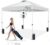 10×10 Pop Up Canopy Tent, Easy Setup Portable Shelter, White, 10*10 | 1-Push Center Lock 10×10 Pop Up Canopy Tent with 3-Layer Reinforced Fabric, Vented UV Top & Wheeled Bag for Outdoor Party