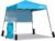 Ultra Compact Backpack Canopy, Pop Up Shelter, Portable Sports Cabana, 7.5 x 7.5 ft Base / 6 x 6 ft top for Hiking, Camping, Fishing, Picnic, Family Outings