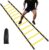 12 Rungs Agility Ladder Set, Training Ladder with Steel Stakes and Carry Bag for Soccer, Speed Fitness Feet Training