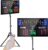YZ LED Basketball Scoreboard with Shot Clock, Portable Scoreboard Basketball, Digital Scoreboard with Remote, Electronic Scoreboard with Timer Clock, Digital Score Keeper Outdoor