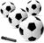 PlayBolt Black & White Soccer Balls – Sizes 2, 3, 4, 5 for Kids, Toddlers & Adults – Pack of 1 or 4 with Pump