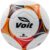 Voit Quantum Soccer Ball Size 5 – Premium PU Hybrid Match Ball with Abrasion-Resistant Cover – All-Surface Liga MX Soccer Balls for Grass or Turf – Play Like a Pro with Orange/Red/Black Soccer Ball