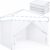 10 x 10 Canopy Sidewalls, 4 Pack Pop Up Canopy Walls, White | Sidewalls Only, Fits 10×10 Straight Leg Frames, 300D Oxford Fabric, Zipper Connections, Hook & Loop Straps