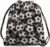 Drawstring Bag Soccer Ball Waterproof Basketball Bag Football Black White Sports Stroage Small Exercise Accessiors Water Bottle Change of Clothes Shoes Ball