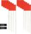 Soccer Corner Flags, Set of 10 67-Inch Fiberglass Corner Flags for Soccer Field