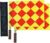 Football Soccer Linesman Referee Flags,Metal Pole Foam Handle with Carrying Tote (Soccer Referee Flags)