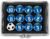 SCOPRO Soccer Coaching Magnets, Numbered Magnetic Player Markers for Soccer Coaching Board and Dry Erase Board Training, Navy