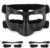 QK03B Matte Nose Guard for Broken Nose, Basketball Face Mask, Protective Sports Shield for Soccer, Adjustable with Padding for Men and Women