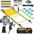Speed Agility Training Equipment Set, Agility Ladder 20ft, 12 Football Cones, Resistance Parachute/Soccer Kick Trainer, Jump Rope, 5 Resistance Bands, Football Practice Equipment for Kids Adults