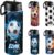 Personalized Soccer Water Bottles for Boys, 18oz Kids Thermos | Custom Name, Stainless Steel Straw Lid, Vacuum Insulated, Leakproof Loop, Perfect School Birthday Boys Gift