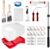 Mister Rui 22-Pc Paint Roller Kit with 4″&9″ Rollers & Extension Pole | Complete Set with Tray, Liners, Roller Covers, Brushes, Tape and Drop Cloth. Ideal for Walls, Ceilings and Home Projects