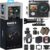 AKASO Brave 4 Action Camera 4K30 Ultra Hd Waterproof Underwater Camera | 20MP EIS WiFi Remote Control 170° FOV 5X Zoom Sport Camera for Snorkel Travel with Bicycle Helmet Motorcycle Accessories Kit