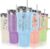 Personalized 40oz Tumbler-Custom Water Bottle with Engraved Flower&Name | Custom Stainless Steel Tumbler with Handle and Straw Lid, Personalized Mothers Valentine Birthday Gifts for Mom Women Sister