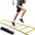 20ft Adjustable Agility Speed Ladder Training Ladder with Carry Bag – Soccer, Speed, Football Fitness Feet Training – Agility Training Equipment for Footwork Drills