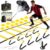 Agility Ladder, Soccer Football Training Equipment Set – 20ft Speed Ladder, 4 Hurdles,Parachute, 12 Cones & Jump Rope | Agility & Speed Training for Kids Youth Adults,Basketball & Football Accessories