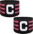 Soccer Captain Armband, Ynaize 2Pcs Nylon Sports Elastic Adjustable Football Basketball Player Bands for Adult Women Men