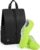 Smell Proof Shoe Bags for Travel-Soccer Cleat Bag Smell Proof with Active Carbon Fabric | Odor-Absorbing Water-Resistant Track Shoe bags for Sports (Black with Black, UP TO US11)