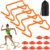 Agility Hurdles Training Equipment – Speed Hurdles and Soccer Cones with Carrying Bag for Soccer, Football, and Track Drills, Ideal for Athletes Speed and Agility Training