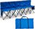 6 Seats Folding Soccer Bench, Sports Team Bench,Blue | Portable Sideline Bench, Foldable Team Chair for Football Training, Outdoor Events, Camping with Storage Bag