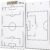 Murray Sporting Goods Dry Erase Coaches Clipboard | Double-Sided Dry Erase White Board
