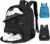 Hsmihair Soccer Backpack,Soccer Bag with Ball Holder and Cleat Compartment | Water resistant sports equipment bag for basketball, volleyball, football gear, cleats and youth team sports