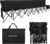 G GOOD GAIN Portable Soccer Bench,Team Bench Soccer 8 Seats with Bag,Black | Sideline Folding Bench,Folded Chair Seating 8 for Football Camp Outdoor Sport Events,Soccer bench for Team Chairs for Adults