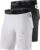 Runhit 2 Pack Mens Compression Shorts with Pockets 9″ Performance Spandex Underwear Sport Athletic Workout Running Base Layer