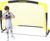 Happy Jump Portable Soccer Goal 7×5 & 5×3.6 FT, Large-Frame Training Net | Great for Kids Ages 6-14 Skill Development, Ideal for Backyard Park School Beach Indoor Outdoor, Easy Fold Durable Dacron Net
