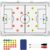 Soccer Dry Erase Coaches Clipboard, Large Soccer Lineup Coaching Strategy Tactics Board,Portable Soccer Clipboard for Coaches Soccer Dry Erase Whiteboard Strategy Tactical Blackboard