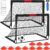 Kids Soccer Goals for Backyard Set of 2,Soccer Training Equipment | 4’x3’/5’x3’/7’x5′ Portable Soccer Goal, Pop Up Toddler Soccer Net with Soccer Ball, Soccer for Kids and Youth Games, Sports