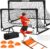 Kids Soccer Goals for Backyard, 2 of 6 x 4 ft Kids Soccer Goal Set Soccer Net with 10 Soccer Cones, Agility Ladder & Carry Bag, Portable Soccer Training Equipment.