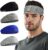 Sukeen Cooling Sports Headbands for Men: Instant Cooling Moisture Wicking Sweatbands Non-Slip Elastic Mens Headband Gym