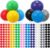 Liliful 36 Pcs Spiky Massage Balls for Feet, Back, Hand Massage Roller Squeeze Balls Plantar Fasciitis Ball Bulk for Foot Hand Trainer Therapy, 10 Colors 3 Inch Multipack