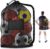 Extra Large Mesh Ball Bag, Heavy Duty 24″x36″ Hold 8-10 Soccer Basketball | Drawstring Sports Equipment Net Sack, Shoulder Strap and Storage Pocket for Coaches, Teams, Volleyball Football