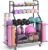 APEXCHASER Dumbbell Rack, Rolling Weight Rack for Home Gym | Heavy-Duty Steel, Rolling Wheels, Dumbbell Rack, Weight Storage, Kettlebells, Fitness Equipment, Home Gym, Space-Saving