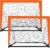 2 Pack 4’ x 3’ Size Portable Kid Soccer Goals for Backyard, Indoor and Outdoor Pop Up Soccer Goals, Orange, Theresduet