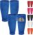 Shin Guard Sleeves 2 Pairs, Soccer Sleeves for Kids & Youth Ages 3-15