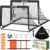 Soccer Goal, Kids Soccer Goals for Backyard Set of 2 | 4x3ft Portable Soccer Goal Pop Up Soccer Net, Kids Soccer Net Training Equipment with Soccer Ball, Ladder, Cones, Targets