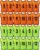 Yahenda 24 Pcs Sports Pinnies Soccer Scrimmage Practice Vests Numbered Soccer Team Pennies with Belt for Adult