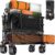 Sekey 500LBS Heavy Duty Double Decker Wagon with Extender, 400L Large Capacity Collapsible Garden Cart Fits 10×10 Canopy, All-Terrain Big Wheels with Brakes, Foldable Utility Wagon for Sports, Camping