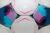 Select Brillant Super Skills Trainer Mini Soccer Ball for Skills Training, Juggling, White/Blue/Pink V25, Size 1