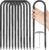 Trampoline Stakes Anchors High Wind 12”Ground Anchor Tent Stakes Heavy Duty, U Rebar Stakes Trampoline Accessories
