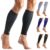 CopperJoint Calf Compression Sleeve for Men & Women Large Black-Firm Snug Fit Support for Shin Splints, Cramps, Varicose Veins-Copper Infused Nylon Pull-On Leg Sleeve for Sports & Daily Wear