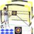 Happy Jump Portable Soccer Goal 7×5 & 5×3.6 FT, Large-Frame Training Net | Great for Kids Ages 6-14 Skill Development, Ideal for Backyard Park School Beach Indoor Outdoor, Easy Fold Durable Dacron Net