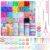 auroray Hair Accessories for Girl, 1543 Pcs Elastic Hair Rubber Bands Set 20 Colors Elastic Hair Ties with Organizer Box Cotton Baby Hair Ties, Hair Tail Tools, Rat Tail Comb, Butterfly Hair Clips